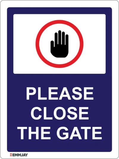 EGL 0665 School Sign – Please Close The Gate Sign