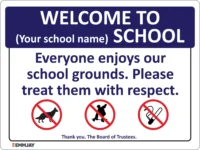 EGL 0677 School Sign – Welcome Sign