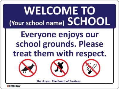 EGL 0677 School Sign – Welcome Sign
