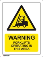 EGL 0702 WARNING – Forklifts Operating in This Area Sign