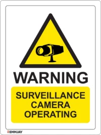 EGL 0704 WARNING – Surveillance Camera Operating Sign – Style 2