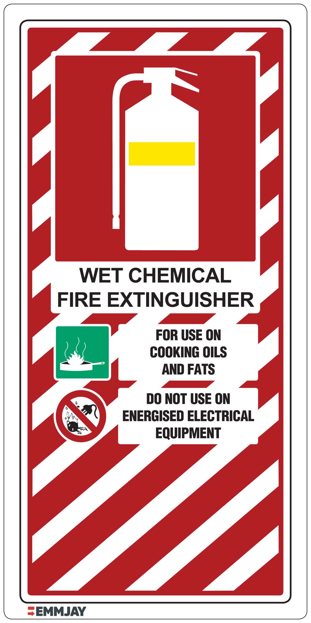 EGL 0072 Fire Extinguishers - Wet Chemical Sign - Emmjay Ltd