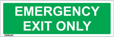 EGL 0103 Information – Emergency Exit Only Sign