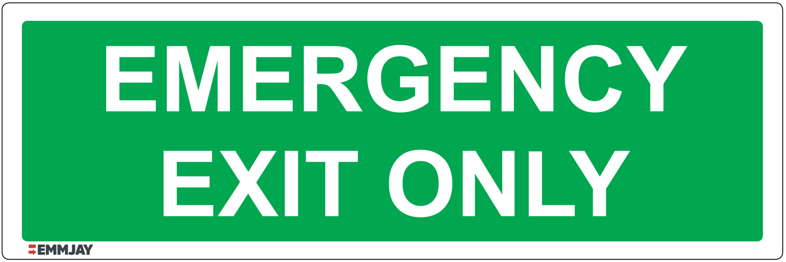 Workpalce Safety Signs - Emmjay - Information - Emergency Exit Only Sign