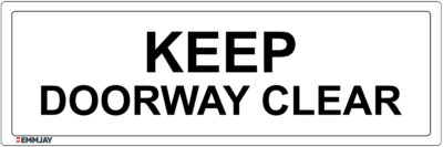 EGL 0108 Information – Keep Doorway Clear Sign