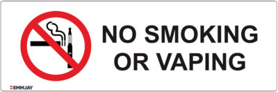 EGL 0113 Information – No Smoking Or Vaping Sign