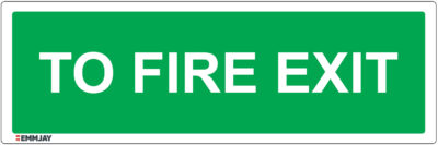 EGL 0124 Information – To Fire Exit Sign