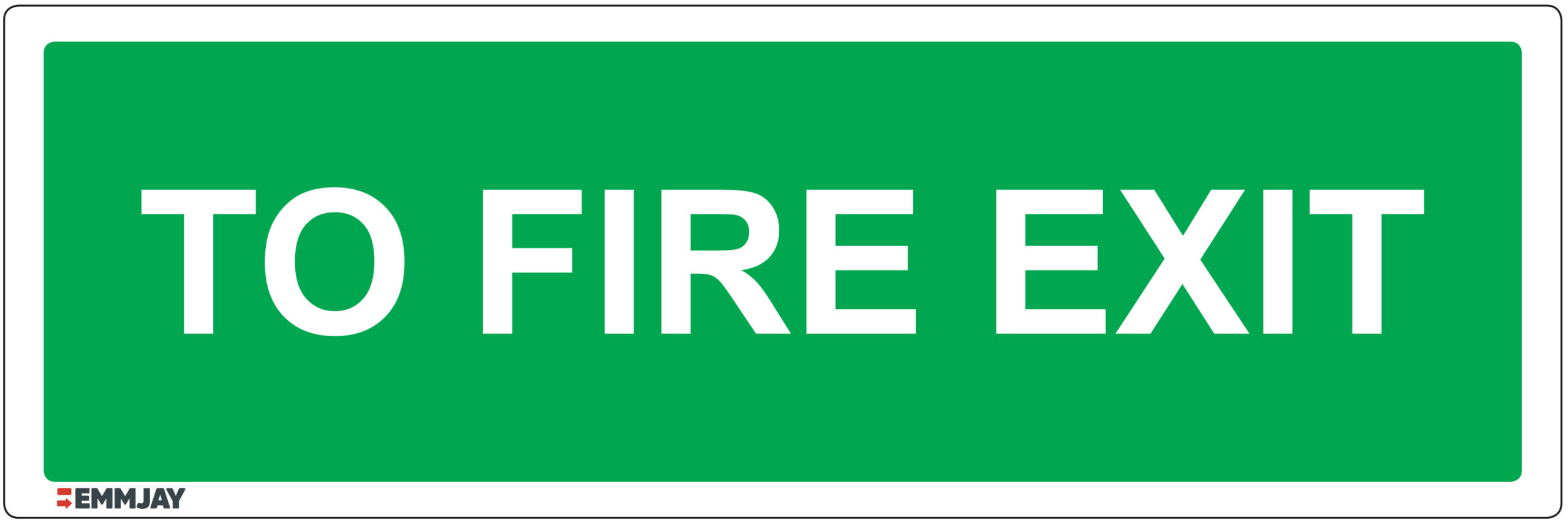 Workpalce Safety Signs - Emmjay - Information - To Fire Exit Sign