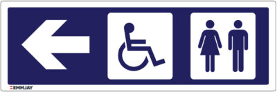 EGL 0127 Information – Toilet To The Left Sign
