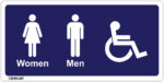 EGL 0130 Information – Admission Men Women and Disabled Person Sign