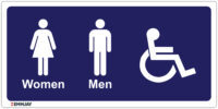 EGL 0130 Information – Admission Men Women and Disabled Person Sign