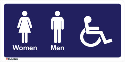 EGL 0130 Information – Admission Men Women And Disabled Person Sign