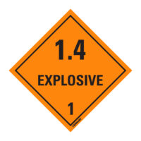 EGL 0226 HAZCHEM – Explosive 1.4 1 Sign