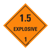 EGL 0227 HAZCHEM – Explosive 1.5 1 Sign