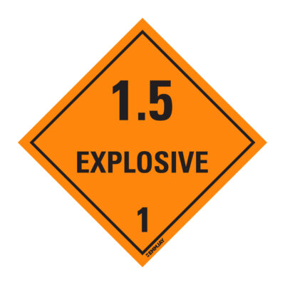 EGL 0227 HAZCHEM – Explosive 1.5 1 Sign