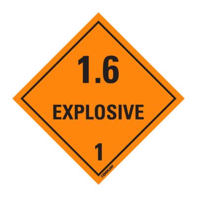 EGL 0228 HAZCHEM – Explosive 1.6 1 Sign