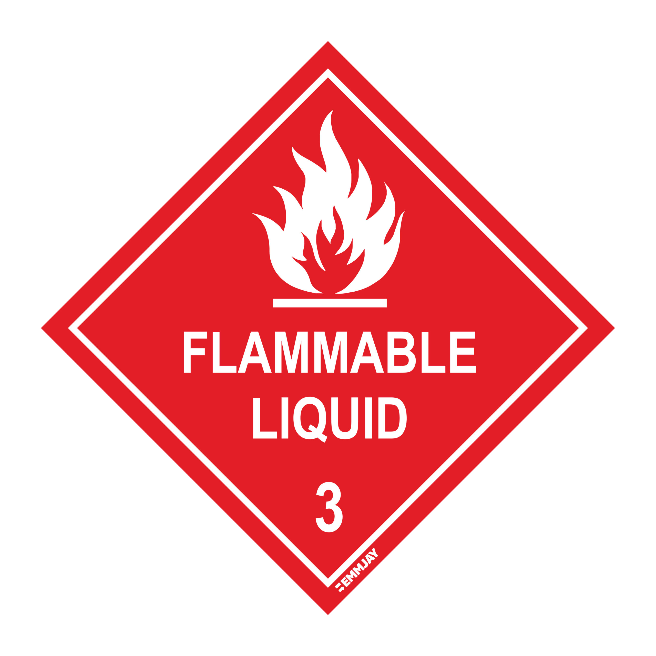 Workpalce Safety Signs - Emmjay - Flammable Liquid 3 Sign