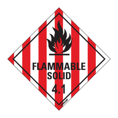 EGL 0233 HAZCHEM – Flammable Solid 4.1 Sign