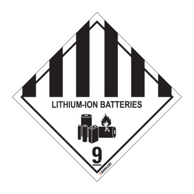 EGL 0240 HAZCHEM – Lithium-Ion Batteries 9 Sign