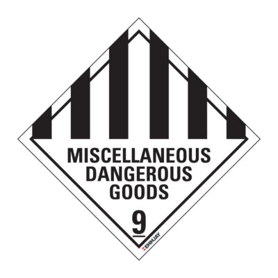 EGL 0242 HAZCHEM – Miscellaneous Dangerous Goods 9 Sign
