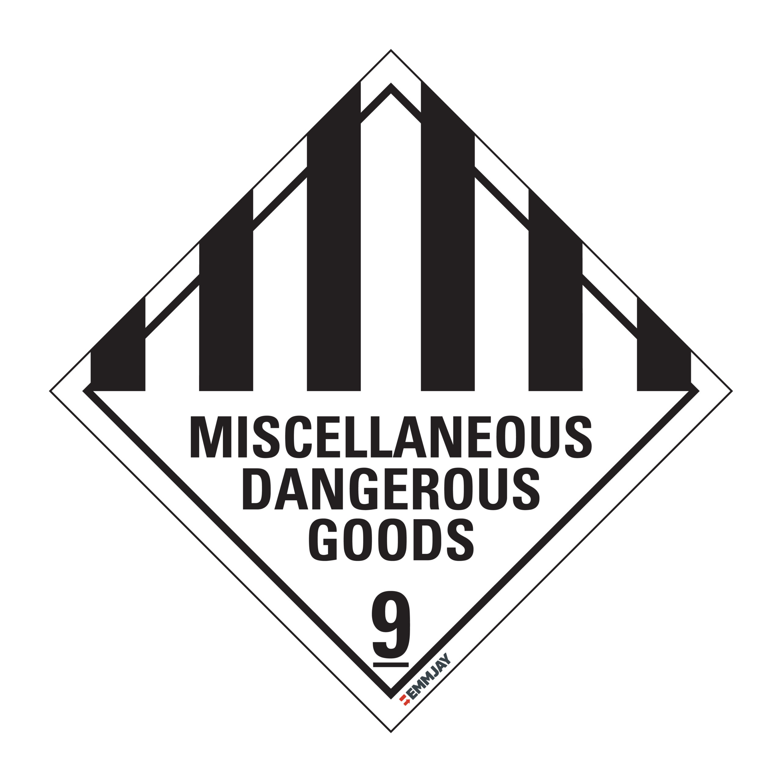 Workpalce Safety Signs - Emmjay - Miscellaneous Dangerous Goods 9 Sign