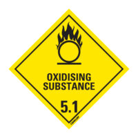 EGL 0249 HAZCHEM – Oxidising Substance 5.1 Sign