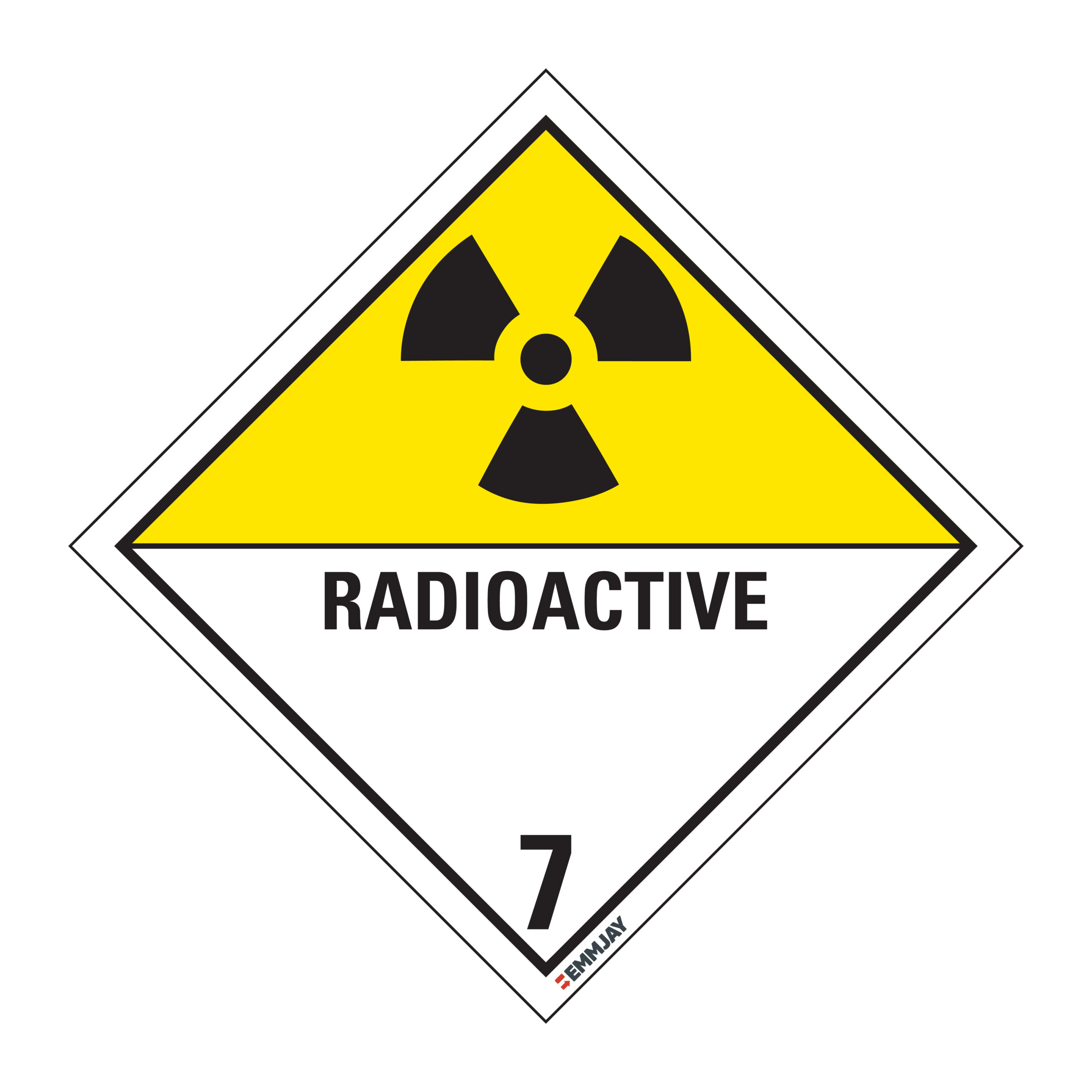 Workpalce Safety Signs - Emmjay - Radioactive 7 Sign