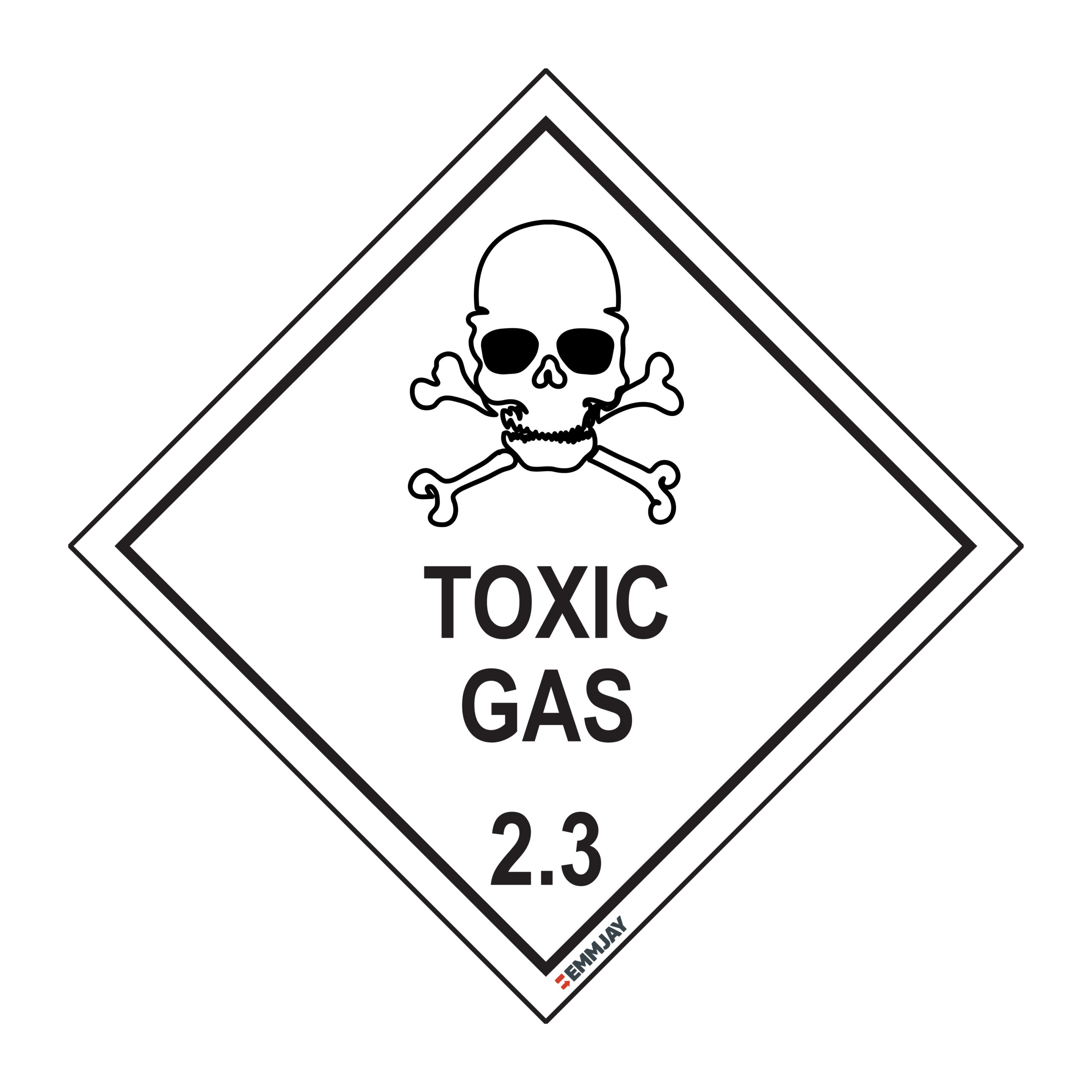 Workpalce Safety Signs - Emmjay - Toxic Gas 2.3 Sign