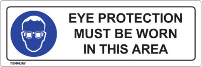 EGL 0301 Mandatory – Eye Protection Must Be Worn In This Area Sign