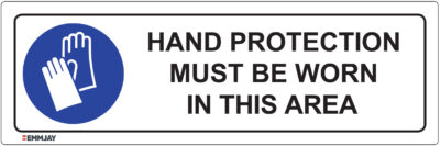 EGL 0306 Mandatory – Hand Protection Must Be Worn In This Area Sign