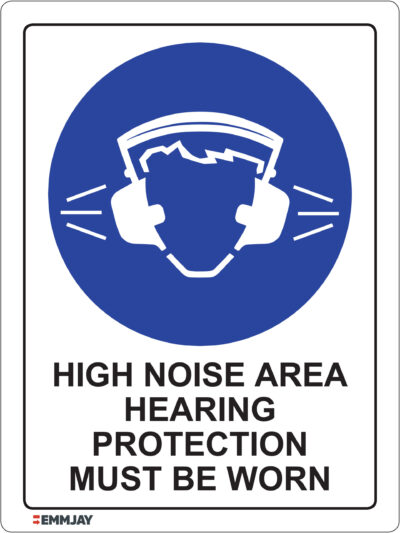 EGL 0347 Mandatory – High Noise Area Hearing Protection Must Be Worn In This Area Sign