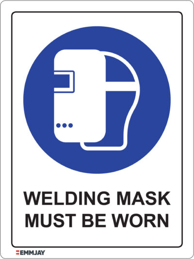 EGL 0377 Mandatory – Welding Mask Must Be Worn Sign