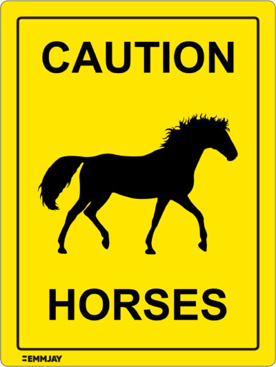 EGL 0706 Caution – Horses 1 Sign