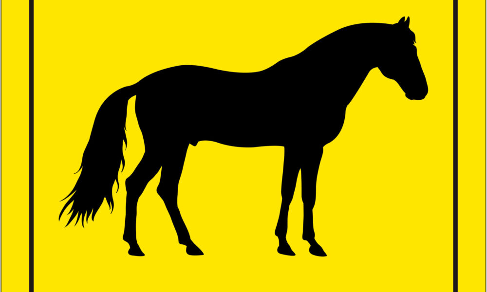 Workpalce Safety Signs - Emmjay - Caution - Horses Sign