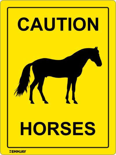 EGL 0707 Caution – Horses 2 Sign