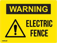 EGL 0708 WARNING – Electric Fence Sign