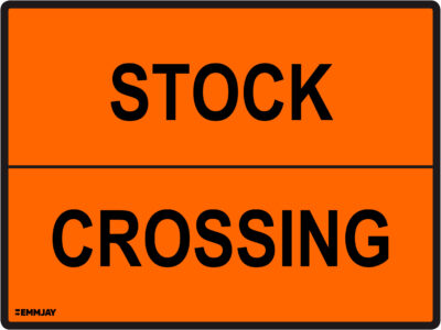 EGL 0805 Information – Stock Crossing Sign