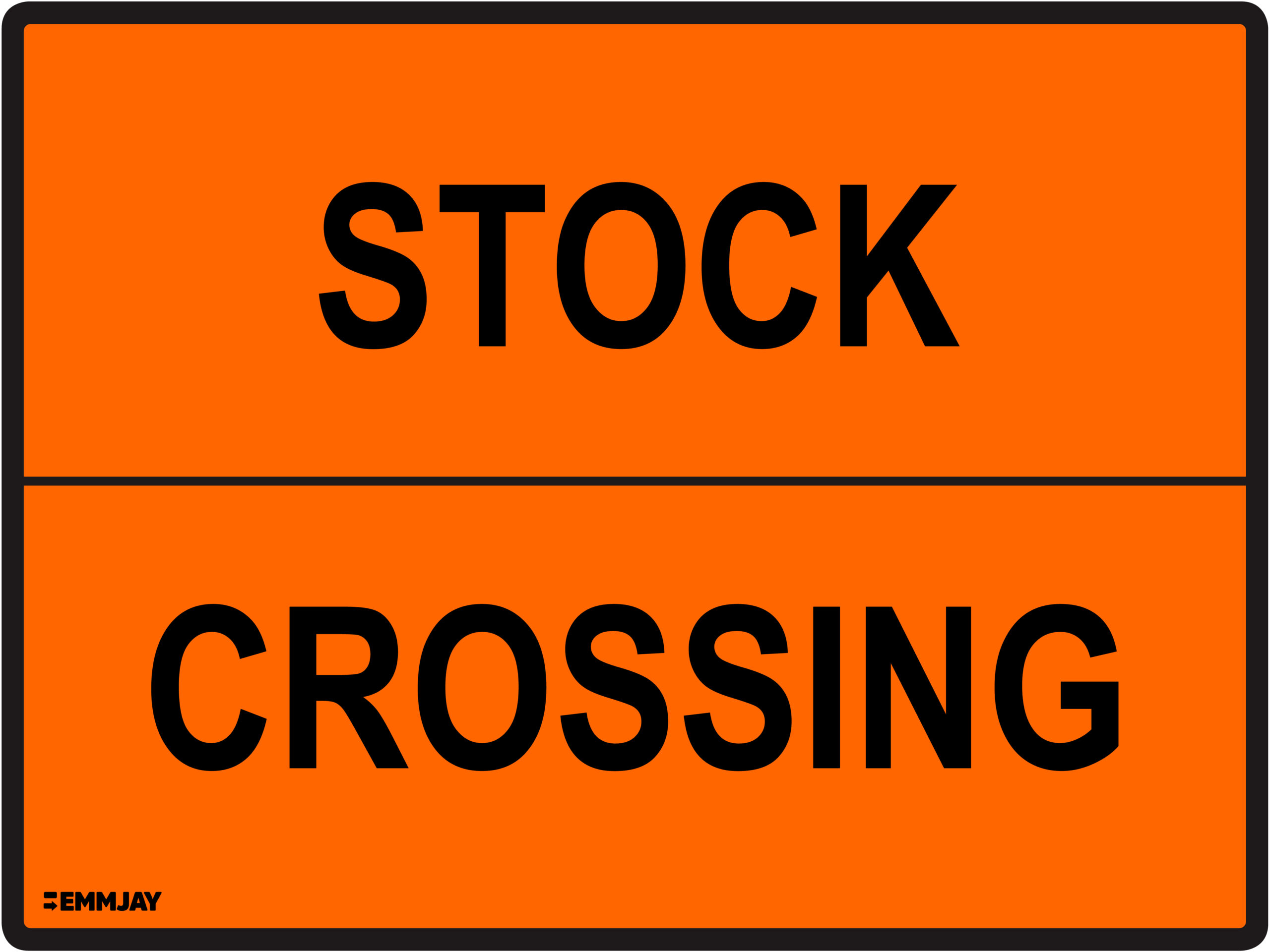 Workpalce Safety Signs - Emmjay - Stock Crossing Sign