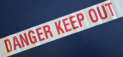 EGL 5008 Danger - Keep Out White Barrier Tape - Image 2