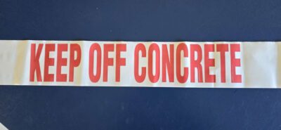 EGL 5007 Keep Off Concrete White Barrier Tape - Image 2