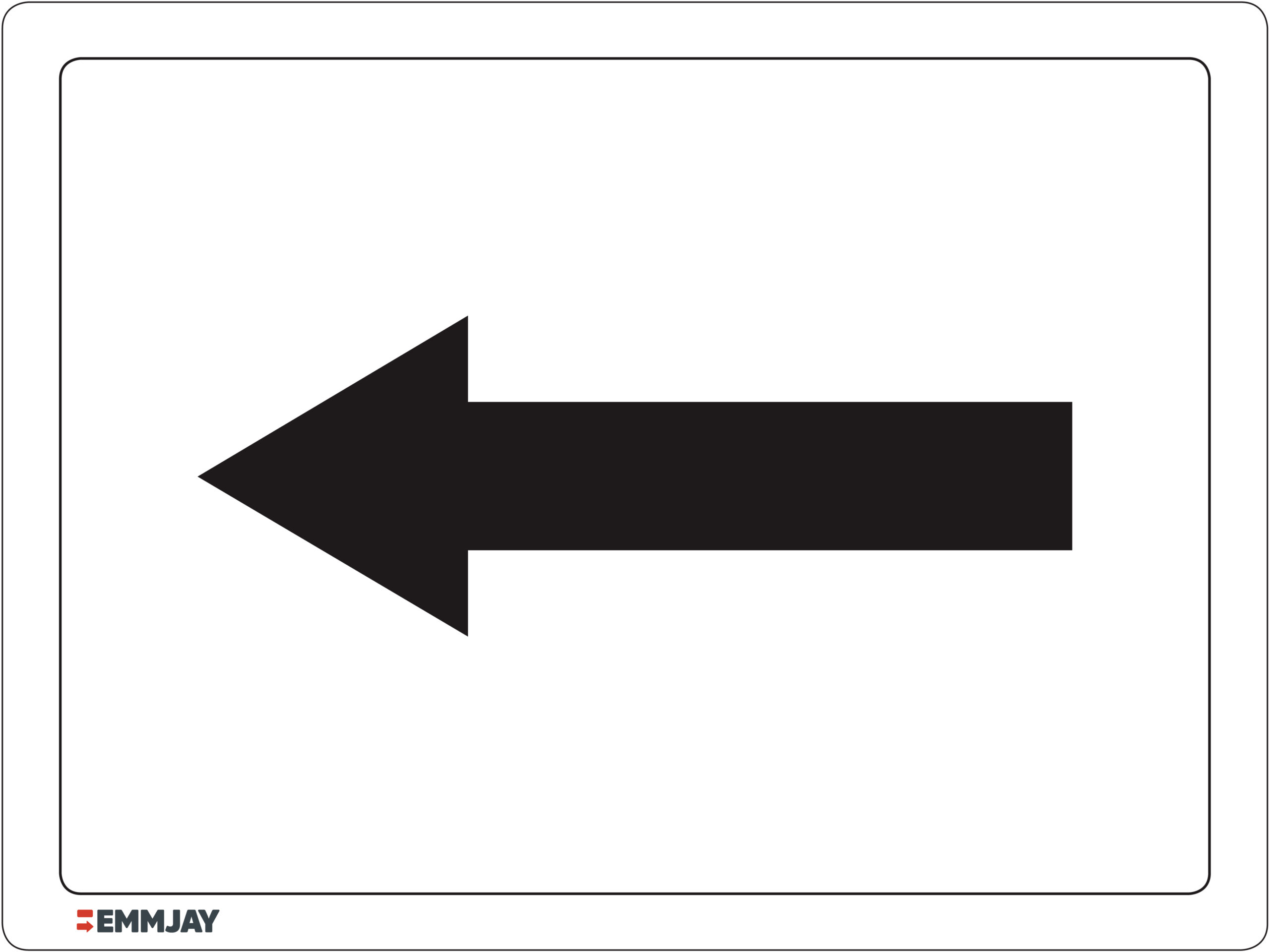 Workpalce Safety Signs - Emmjay - To the Left Sign