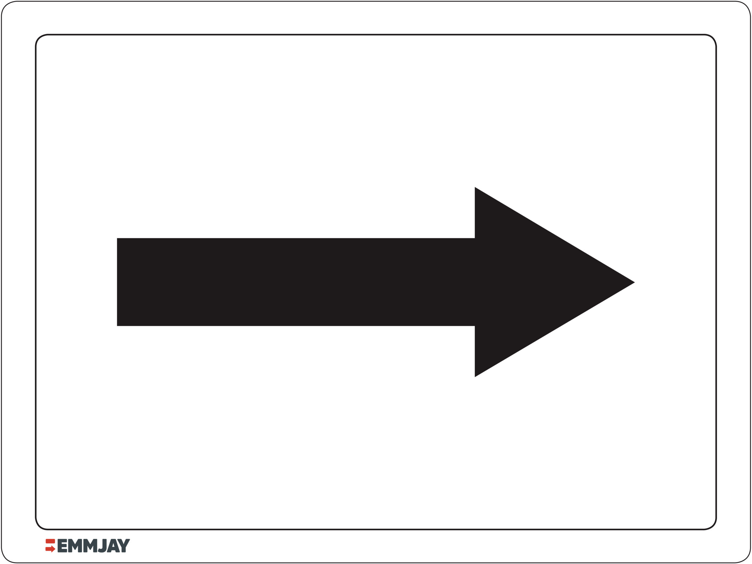 Workpalce Safety Signs - Emmjay - To the Right Sign