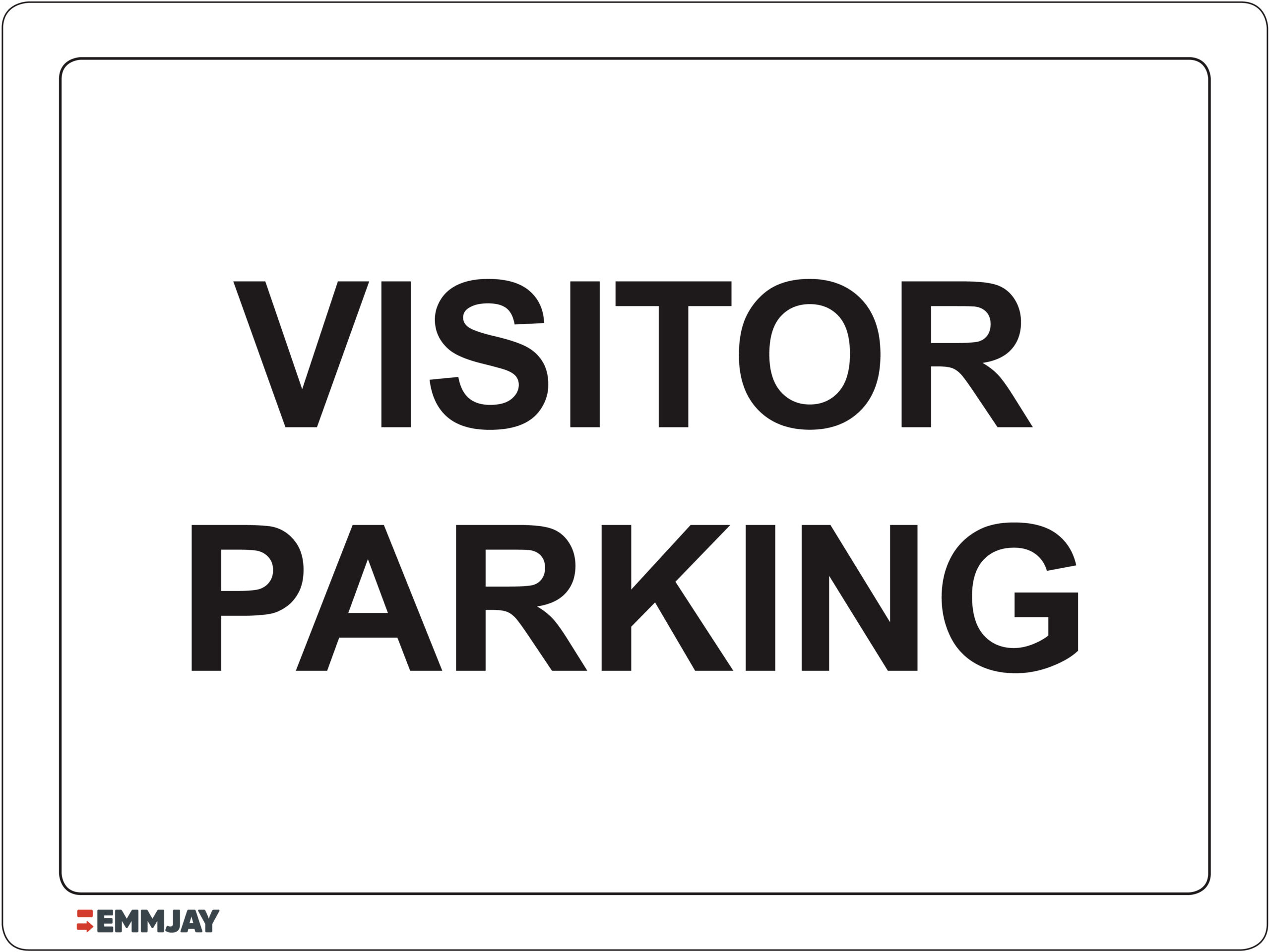 EGL 0469 Notice - Visitor Parking Sign - Emmjay Ltd