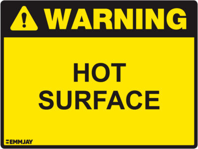 EGL 1005 Warning – Hot Surface Sign