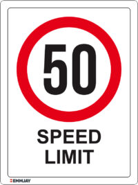 EGL 1008 Prohibition – 50kph Speed Limit Sign