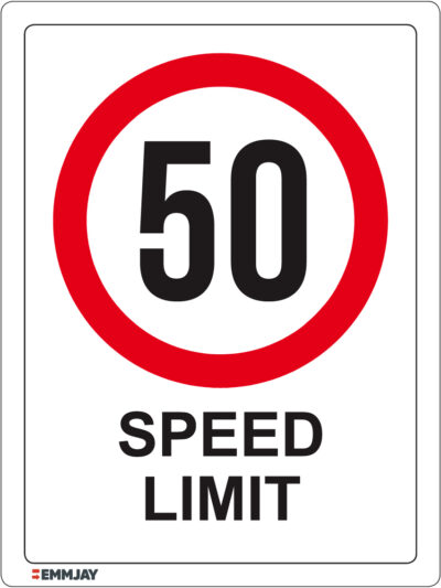 EGL 1008 Prohibition – 50kph Speed Limit Sign