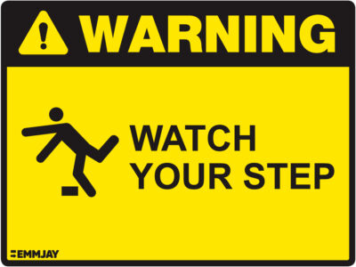 EGL 1011 Warning – Watch Your Step Sign