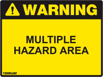 EGL 1018 Warning – Multiple Hazard Area Sign