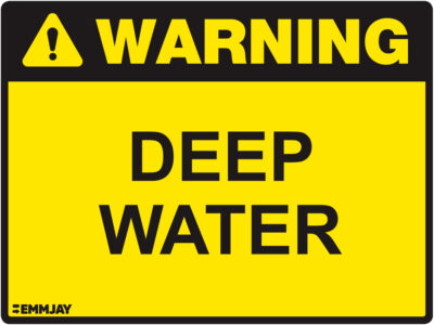 EGL 1026 Warning – Deep Water Sign