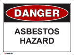 EGL 1028 Danger – Asbestos Hazard Sign